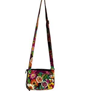 Vera Bradley floral Crossbody w/built in wallet